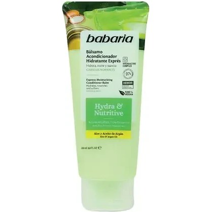 نرم کننده مو آرگان و آلوئه ورا اسپانیایی باباریا Babaria Nutritive & Repair مناسب موهای نرمال 200 میل