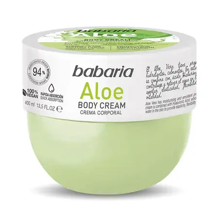 کره بدن باباریا Babaria حاوی آلوئه ورا حجم 400 میل
